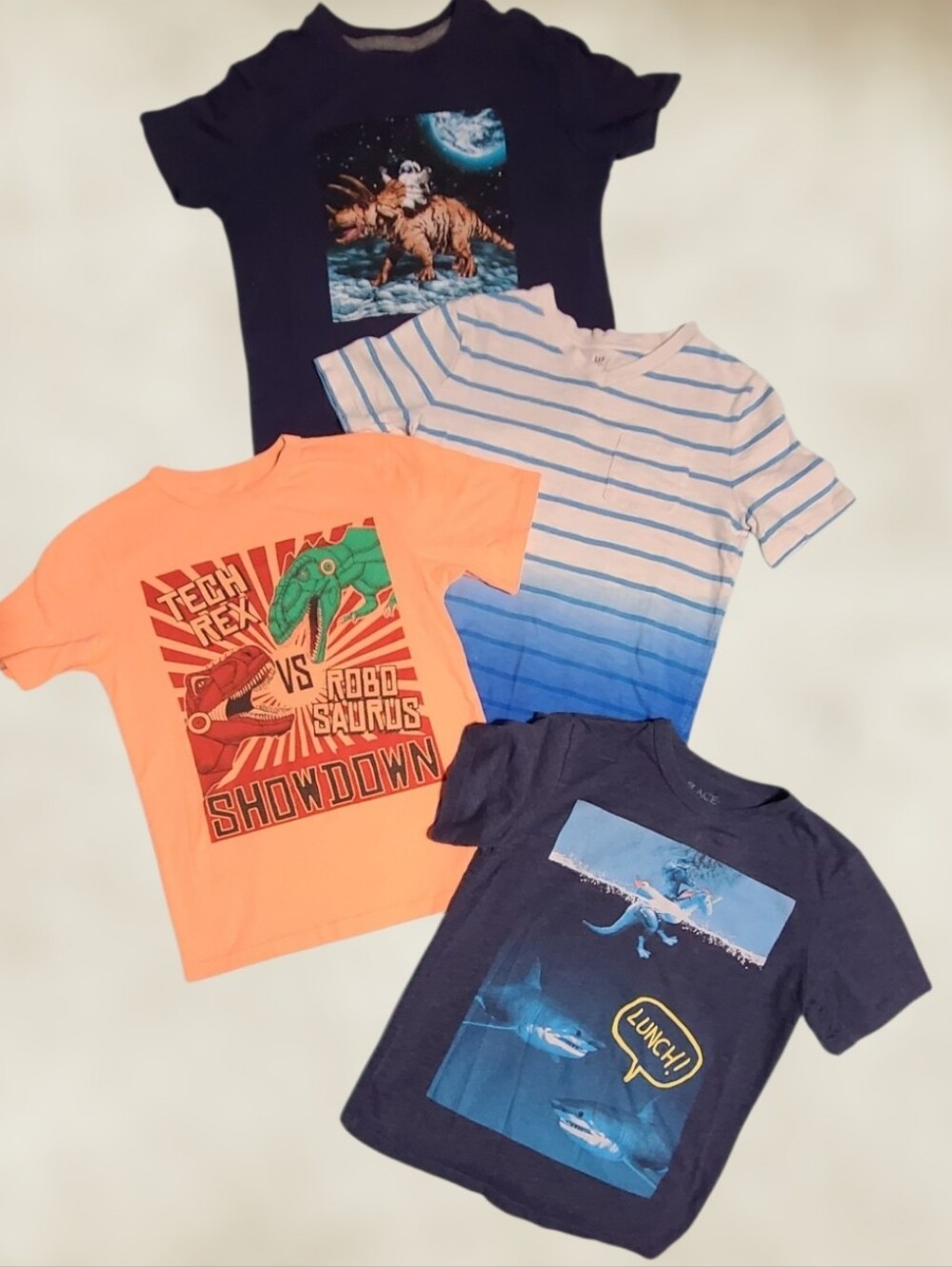 Boys Casual Graphic Tee Bundle - Old Navy, Gap, Place - Size Small